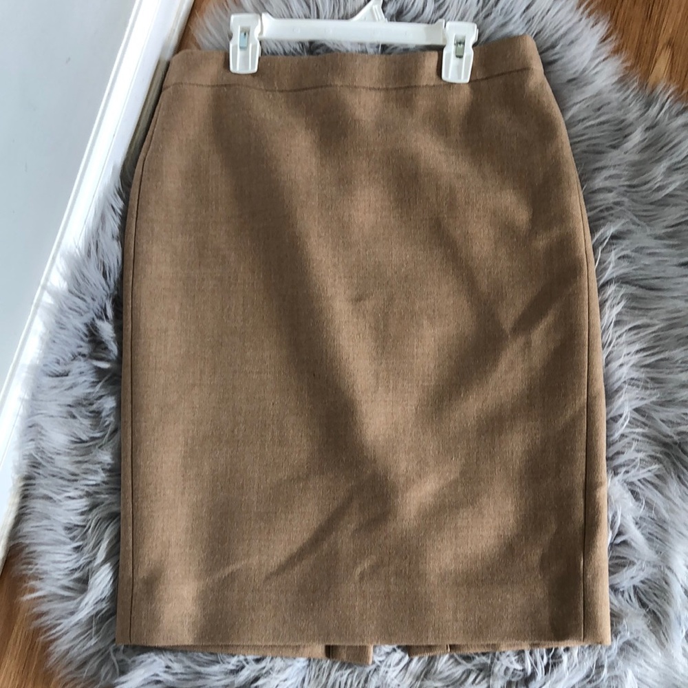 J. Crew Camel Brown Pencil Skirt